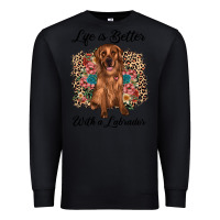 Black life is better with a labrador Premium Sweatshirt - JahusDesignShop