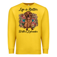 Lemon life is better with a labrador Premium Sweatshirt - JahusDesignShop