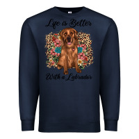 Navy life is better with a labrador Premium Sweatshirt - JahusDesignShop