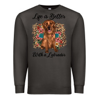 Smoke life is better with a labrador Premium Sweatshirt - JahusDesignShop