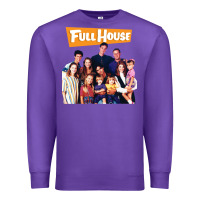 Purple house cast full Premium Sweatshirt - DesigneFamous