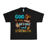 Black God Is Our Refuge And Strength Urban Heavy Tee - BundleAndBundleShop