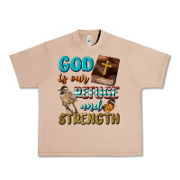 Burro God Is Our Refuge And Strength Urban Heavy Tee - BundleAndBundleShop
