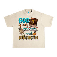 Sandshell God Is Our Refuge And Strength Urban Heavy Tee - BundleAndBundleShop