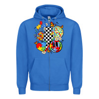 True Royal retro autism awareness Zipper Hoodie - JahusDesignShop