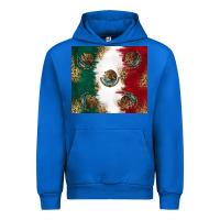 Cobalt Mexican Flag Urban Hoodie - RanaPortraitStore