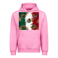 Fuchsia Pink Mexican Flag Urban Hoodie - RanaPortraitStore