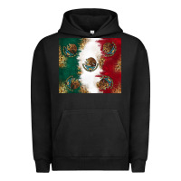 Pigment Black Mexican Flag Urban Hoodie - RanaPortraitStore