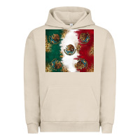 Pigment French Oak Mexican Flag Urban Hoodie - RanaPortraitStore