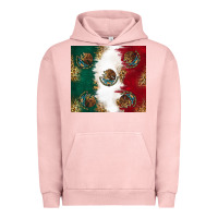 Pigment Salmon Mexican Flag Urban Hoodie - RanaPortraitStore