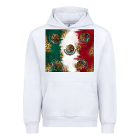 White Mexican Flag Urban Hoodie - RanaPortraitStore