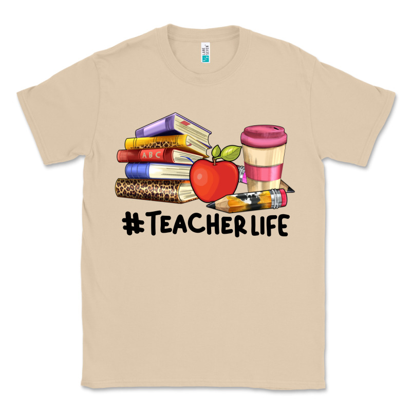 Teacher Life With Books  Pen And Coffee Classic Tee by Artiststas | Teevron