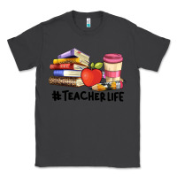 Smoke teacher life with books  pen and coffee Classic Tee - Artiststas