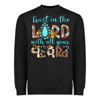 Black trust in the lord with all your heart Heavyweight Sweatshirt - JahusDesignShop