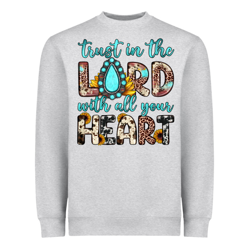 Trust In The Lord With All Your Heart Heavyweight Sweatshirt by JahusDesignShop | Teevron