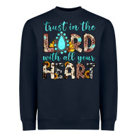 Navy trust in the lord with all your heart Heavyweight Sweatshirt - JahusDesignShop