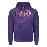 Cloud Purple This Mama is chilling with her Vintage Hoodie - CowhideDigitalArt