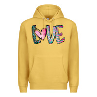 Antique Gold Valentine Love Premium Hoodie - CowhideDigitalArt