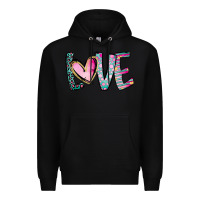 Black Valentine Love Premium Hoodie - CowhideDigitalArt