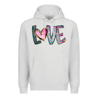 Dove Grey Valentine Love Premium Hoodie - CowhideDigitalArt