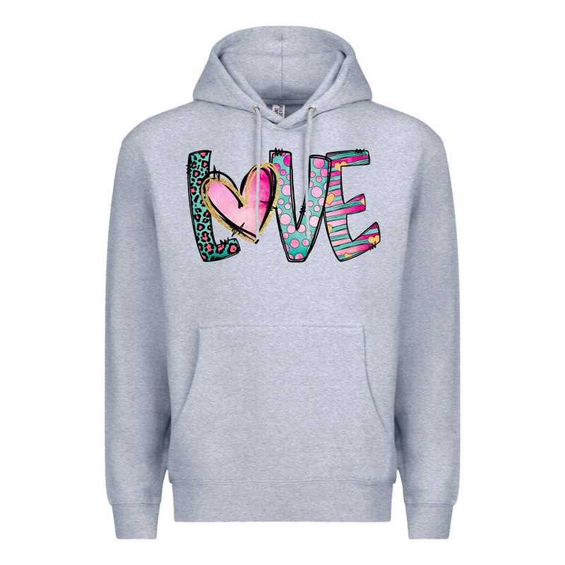 Valentine Love Premium Hoodie by CowhideDigitalArt | Teevron