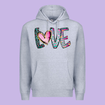 Valentine Love Premium Hoodie Designed By Cowhidedigitalart