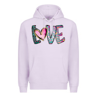 Lilac Valentine Love Premium Hoodie - CowhideDigitalArt