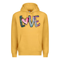 Mustard Valentine Love Premium Hoodie - CowhideDigitalArt
