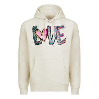 Oatmeal Heather Valentine Love Premium Hoodie - CowhideDigitalArt
