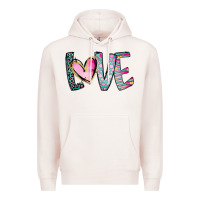 Pale Pink Valentine Love Premium Hoodie - CowhideDigitalArt