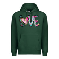Sports Green Valentine Love Premium Hoodie - CowhideDigitalArt