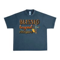 Midnight Navy Blessed Beyond Measure Urban Heavy Tee - BundleAndBundleShop