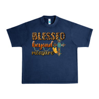 Navy Blessed Beyond Measure Urban Heavy Tee - BundleAndBundleShop
