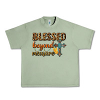 Oil Green Blessed Beyond Measure Urban Heavy Tee - BundleAndBundleShop