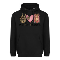 Black peace love chihuahua Heavyweight Hoodie - JahusDesignShop