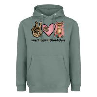 Sage peace love chihuahua Heavyweight Hoodie - JahusDesignShop