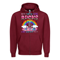 Burgundy you can go kick rocks with open toed shoes Zipper Hoodie - JahusDesignShop