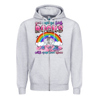 Heather Grey you can go kick rocks with open toed shoes Zipper Hoodie - JahusDesignShop