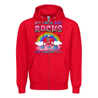 Red you can go kick rocks with open toed shoes Zipper Hoodie - JahusDesignShop