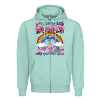 Seafoam you can go kick rocks with open toed shoes Zipper Hoodie - JahusDesignShop