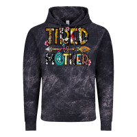 Cloud Black Tired As a Mother Vintage Hoodie - CowhideDigitalArt