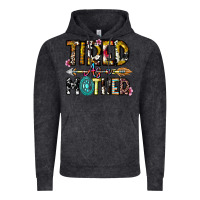 Vintage Black Tired As a Mother Vintage Hoodie - CowhideDigitalArt
