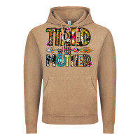 Vintage Coffee Tired As a Mother Vintage Hoodie - CowhideDigitalArt