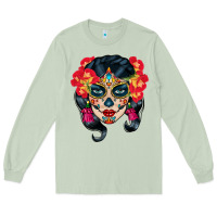 Matcha sugar skull Long Sleeve Tee - BundleAndBundleShop