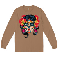 Toasted Coconut sugar skull Long Sleeve Tee - BundleAndBundleShop