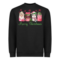 Black pink  merry christmas coffee Heavyweight Sweatshirt - JahusDesignShop