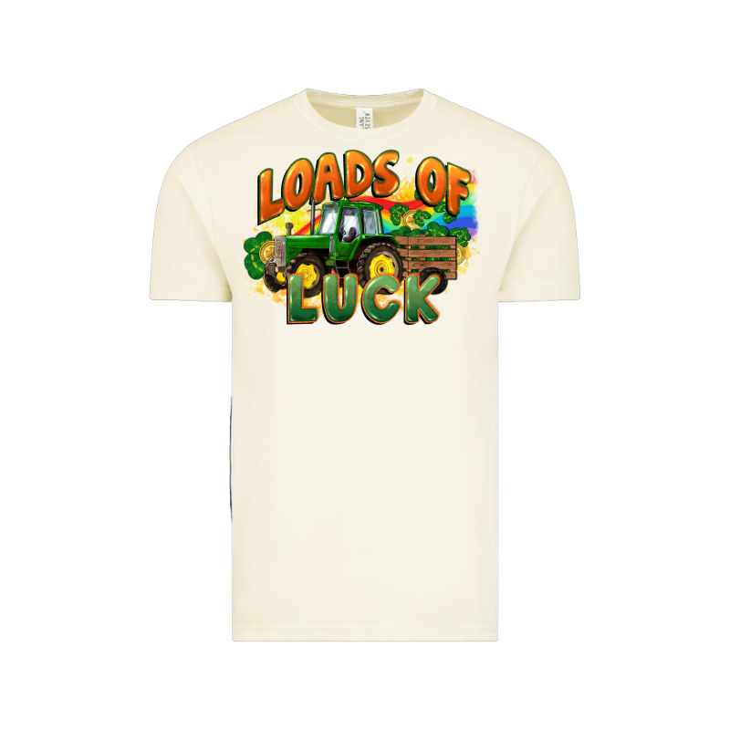 Loads Of Luck With Tractor St. Patricks Day Vintage Tee by FaDigitalArtStudio | Teevron