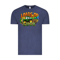 Vintage Denim Loads of luck with tractor St. Patricks Day Vintage Tee - FaDigitalArtStudio