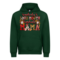 Forest Green somebody's loud mouth baseball mama Urban Hoodie - Jasminsmagicworld