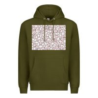 Army Green baseball seamless background  (3200x2400px) Premium Hoodie - Jasminsmagicworld